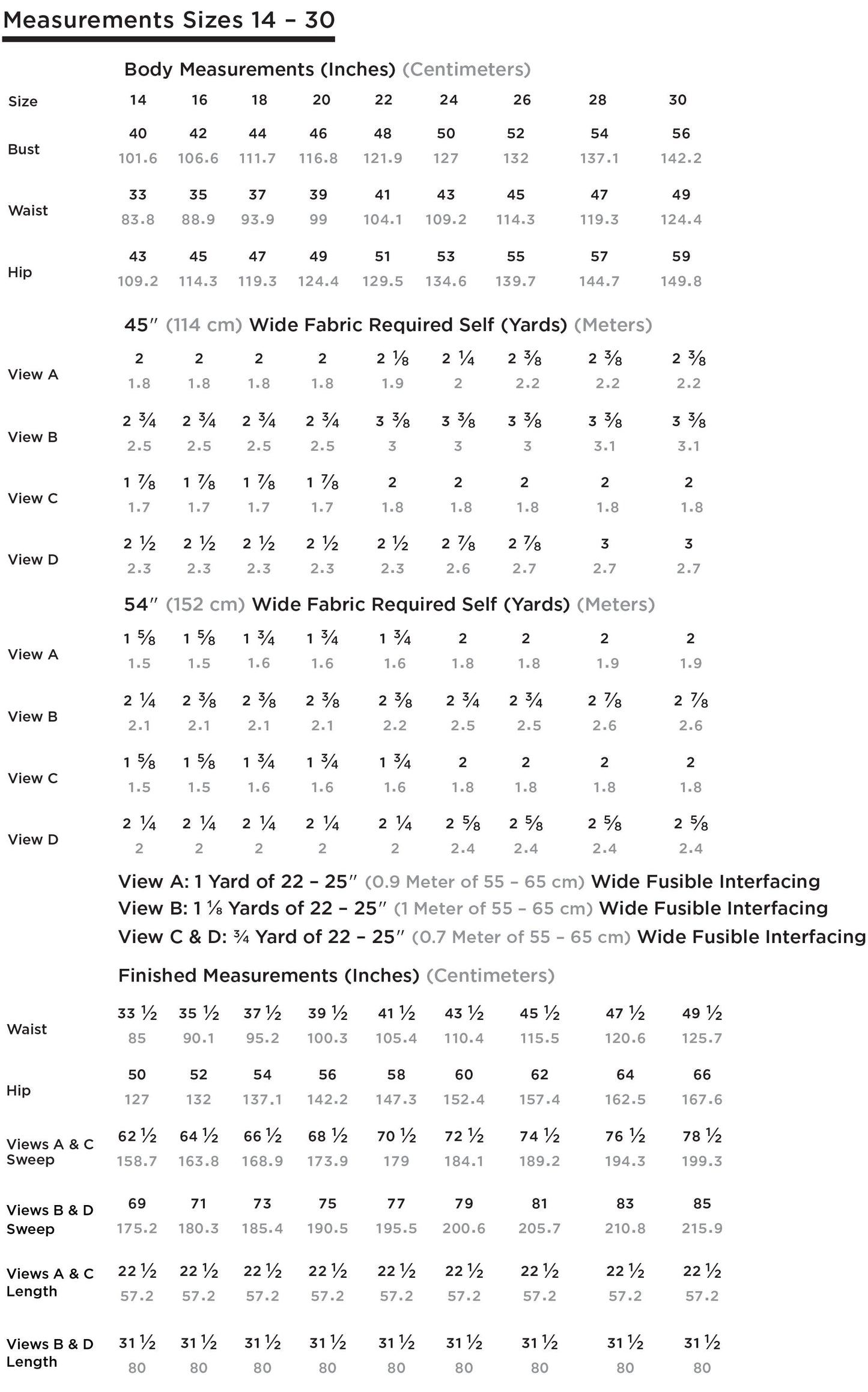 Reed Skirt (sizes 14 - 30)