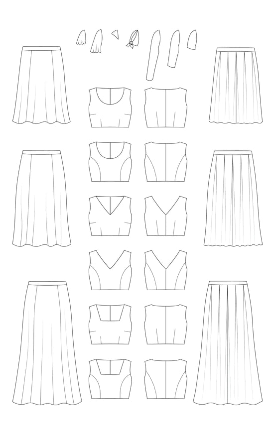 Upton Dress and Skirt mix & match pack (sizes 0 - 16)