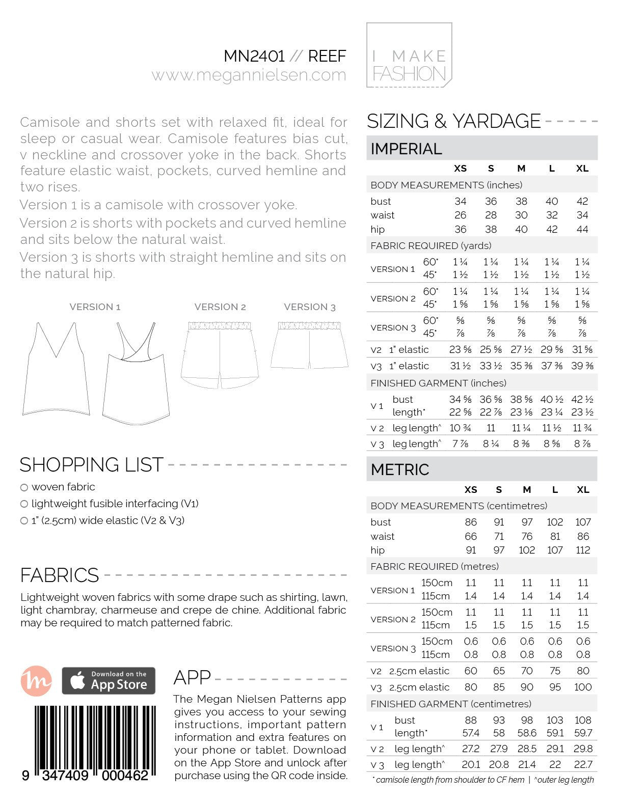 Reef Camisole & Shorts Set