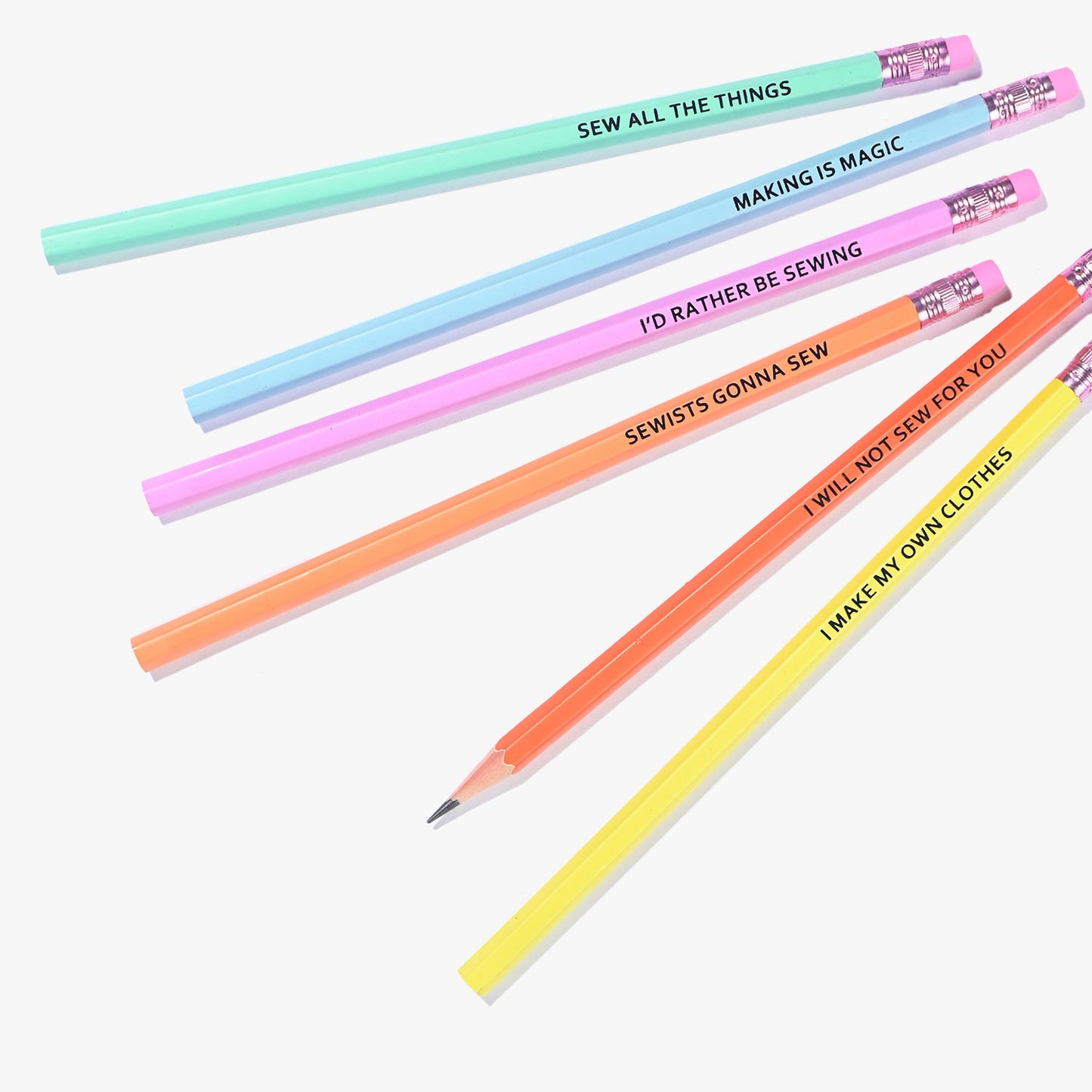 Sewing Themed Pencils | Pack of 6 HB Pencils