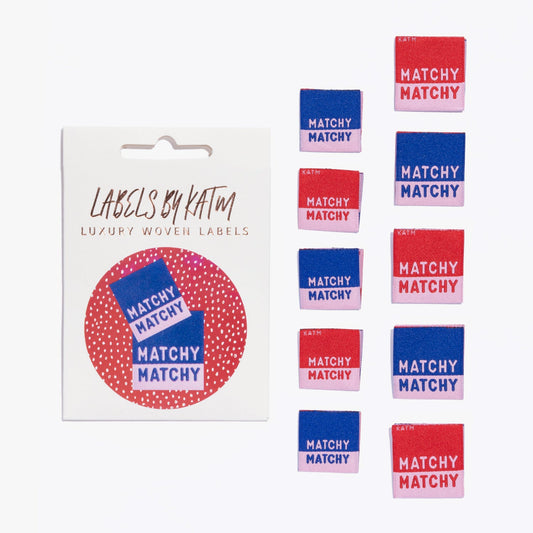 'Matchy Matchy' woven labels 10 pack