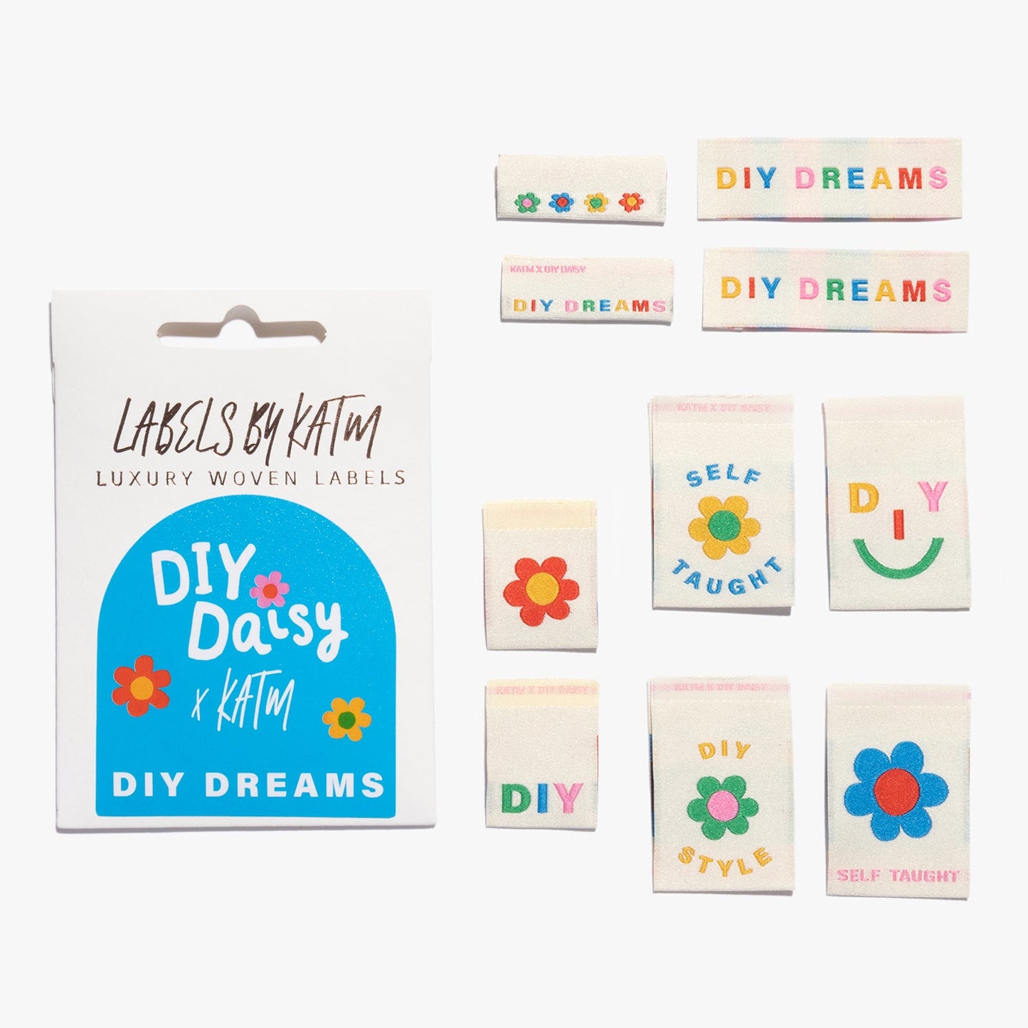 'DIY Dreams' woven labels 10 pack