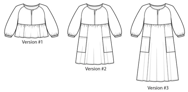 Romey Gathered Dress & Top (sizes 16 - 34)